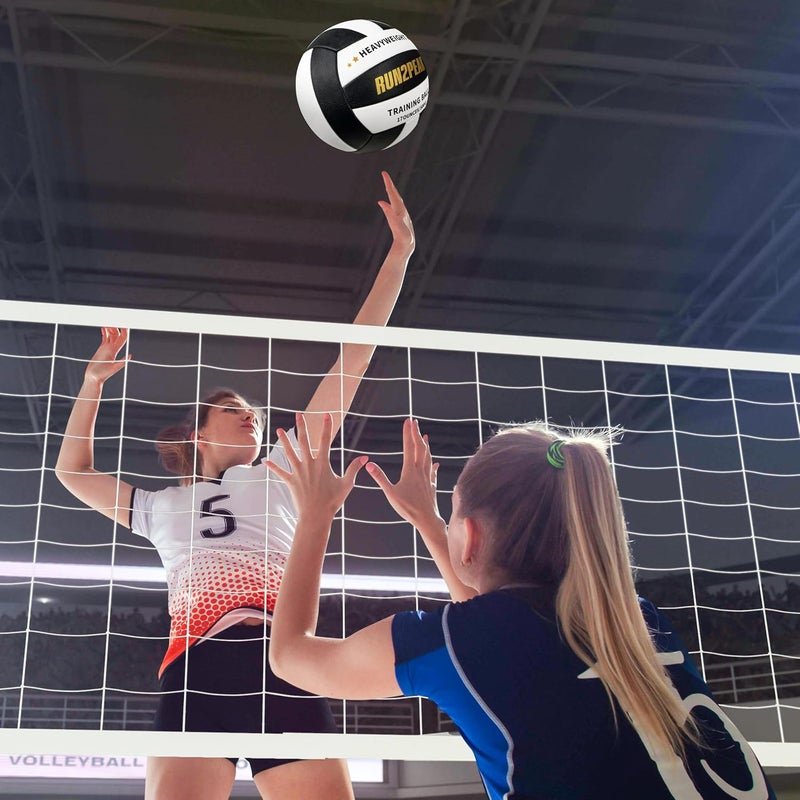 RUN2PEAK Heavy Weight Volleyball Setter Training Ball Official Size 5 Volleyballs PU Practice Volley Balls for Indoor Rebounder Equipment Setters Weighted Volleyball Setting Trainer - Image 5